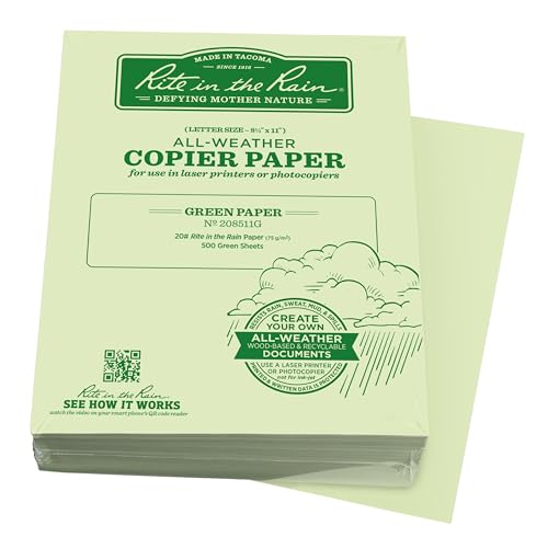 Rite in the Rain Weatherproof Bulk Copier Paper, 8.5