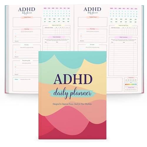 SOL A4 ADHD Daily Planner for Adults - 30 Page Productivity Notebook