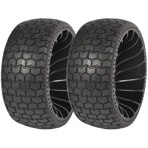 MARASTAR 31426-2PK 15x6.00-6 Tire and Wheel Assembly, Flat-Free Flex Tire, Replacement Riding Lawn Mower Front Tires, 2 pack Cover