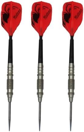 Silver Widow Movable Point Tungsten Steel Tip Darts Knurled Barrel 27 Gram