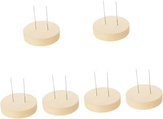 Toddmomy 6pcs Rack Base Crochet Accessories Suppprt Display Holder Portable Action Stand Figures Wood Doll Showcase Support Bracket