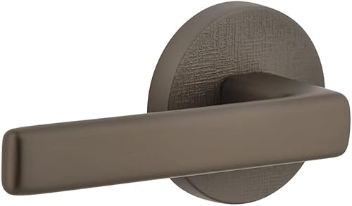 Viaggio Circolo Roseta de lino individual con palanca Lusso en gris titanio disponible en Yaxa Peru