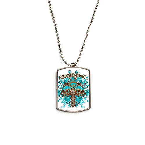 DIYthinker Graffiti Street Colar com pingente de corrente de aço inoxidável para cães e animais de e