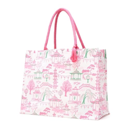 Bolso Tote Two's Company con Estampado Mahjong 18" miniatura 4