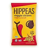 HIPPEAS Veggie Straws + Sour Cream & Onion | 3.75 Ounce | Vegan, Gluten-Free, Crunchy, Protein Snacks