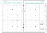 Yaridar 2022-2023 Monthly Planner Refill, Runs from July 2022 to June 2023, Two Pages Per Month, 6...