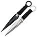 Ace Martial Arts Supply Ninja Stealth Black Throwing Knives with Nylon Case (Kunai 12 Pieces Set)