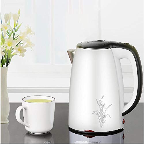 Hervidor eléctrico de acero inoxidable 1.7L 1830W blanco miniatura 5