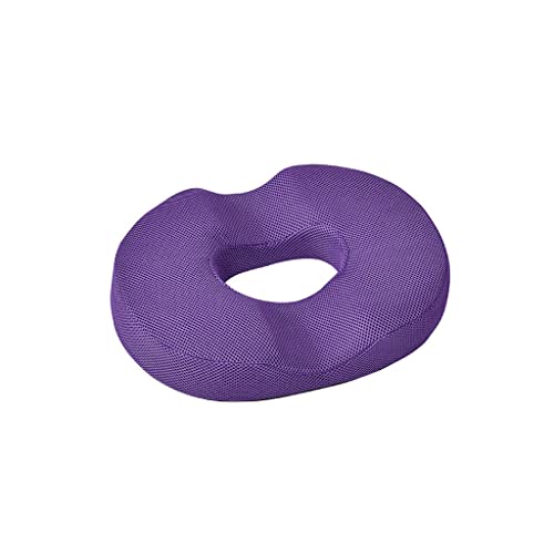 AADDFDD Cojín de Espuma de Memoria Cojín de algodón viscoelástico para Silla de Oficina, Soporte para la Espalda para Embarazadas, Color Morado