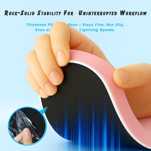 ErgoComfort Gel Wrist Rest Mouse Pad-Ergonomic Office Mousepad with Wrist Support-Non-Slip, Design Desk Accessories Mat for Home&Game Decor (09PinkSerenity Set) - ergoComfort Series
