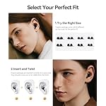 Ear Plugs for Sleeping 45dB Noise Cancelling Ear Plugs for Noise Reduction & Snoring, Concerts, Earplugs for Sleep, Sider Sleepers Airplane, Silicone Earplugs Reusable Concert Ear Plug +8Tip Black - Image 4