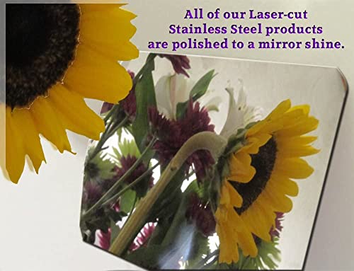 Chrome Gas Door Cover Accent Trim Overlay (NOT Replacement) Stainless Steel Polished Chrome 1PC Fits Toyota Tundra 2014-2019