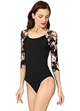 Eleganter Bodysuit, Doppel-BH-Innenfutter für Halt. Nähen mit unsichtbarem Gummiband auf dem Frontfutter. Für mehr Flexibilität und Komfort