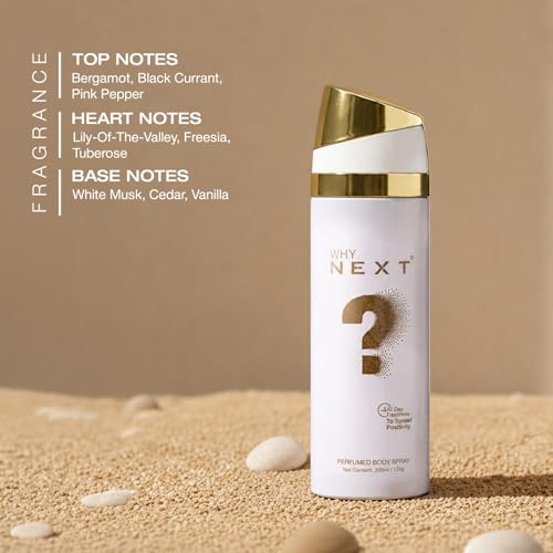 Image of Next Care Why Perfumed Body Spray for Men & Women | Long Lasting Unisex Deodorant Spray | Fresh Fragrance | 200ml