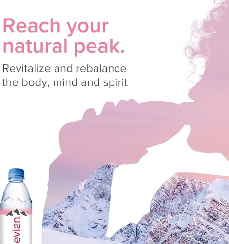 Image of Evian Eau Natural Mineral Water Bottle, 24 X 330 ml