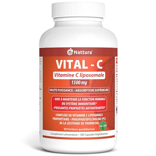Vitamine C Liposomale haute puissance avec lécithine de tournesol pour une assimilation maximale