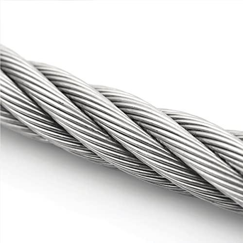 Cable de acero de 12mm resistente con núcleo trenzado de 7x19 hilos para jardín 3