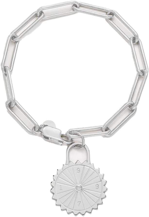 OAK & LUNA - Personalized Sun Compass Initials Bracelet With Cubic Zirconia/Diamond - Gift For Her, Women - Dainty Jewelry For Mother's Day, Christmas