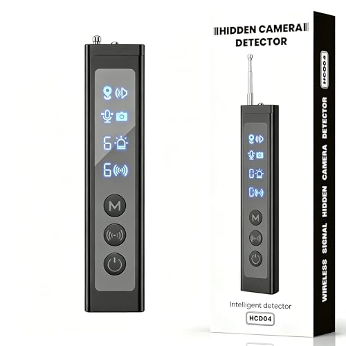 AI Hidden Camera Detector, Professional 4 Detection Modes,Privacy Protection Device & Wireless Device Detector, Privacy Protector for Home