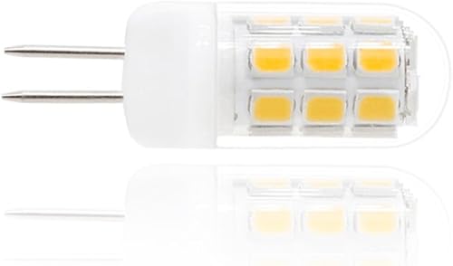 Miniatura 2 de Bombilla LED G4 de 120 V regulable equivalente a bombilla halógena de 30 a 35 W, blanco cálido 3000 K, 3 W, G4, base bi-pines, paquete de 5