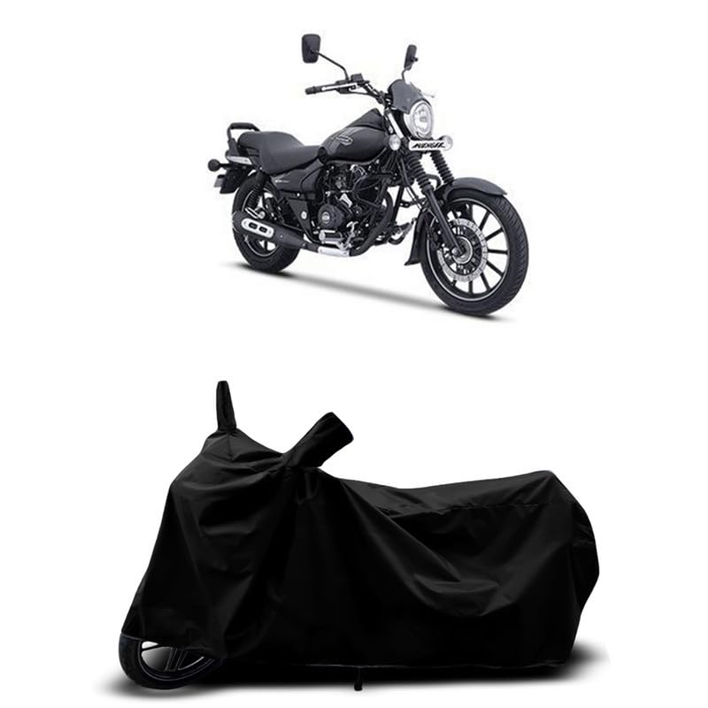 Image of DUFFEL-All Two Wheeler Bike /Scooty Body Cover Used for Bajaj Avenger Street 160 BS6 Heat Protectio /Water Resistance /UV-Rays /Birds Dropping /Scratchproof /Dust Proof /Waterproof All Variants [Black]