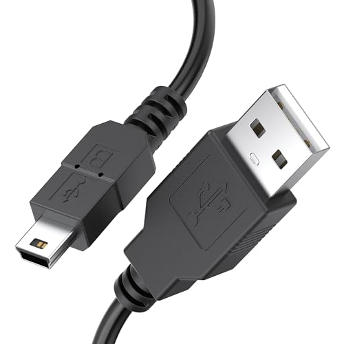 AK 3.3FT PS3 Controller Charger Cable Compatible with PS3 Controller, Mini USB Data Charging Cord for PS3/ PS3 Slim/PS Move Controllers, TI84 Plus CE, Camera, MP3 Player