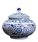 Idée cadeau parfaite : ce pot de gingembre décoratif en porcelaine est un excellent cadeau for une pendaison de crémaillère, un mariage ou un anniversaire ; Son design élégant et sa praticité en font un complément parfait à toute collection de décoration d'intérieur.