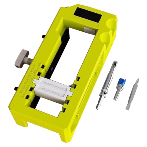 Hinge Jig, Door Hinge Jig, Template Hinge Jig Router Door Latch Installation Kit, Adjustable Scoring Power Tool, Chiseling Hinge Mortiser for Door and Lock Installation