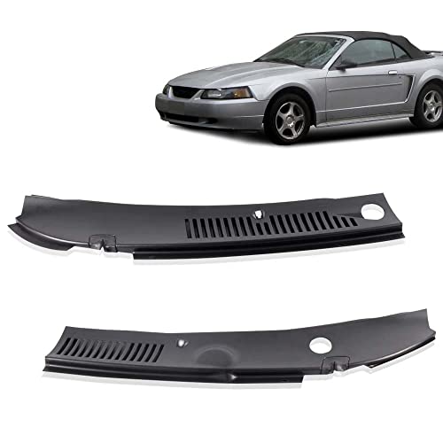 G-PLUS Wiper Cowl Vent Grille, Windshield Window Wiper Cowl Cover Panel, Compatible with Ford F150 2004 2005 2006 2007 2008 Left & Right 4L3Z-15022A69-AA 4L3Z-15022A68-BA