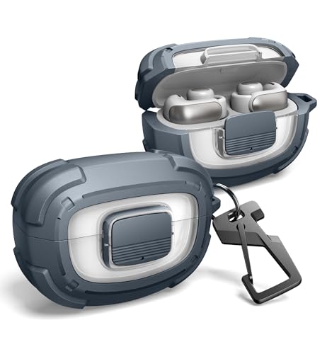 Étui Bose Ultra Open Dexnor : coque antichoc bleue avec serrure et mousqueton