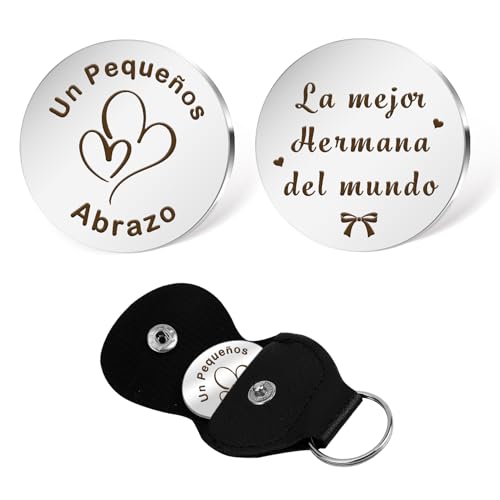 Gishnia Regalo Hermana,Regalos Hermanas Cumpleaños Navidad San Valentin,Personalizado Ideas Regalos para Mujeres,Pocket Hug,Regalos Originales para Hermanas,Regalo para Mujer