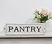 Farmhouse Decor Metal Pantry Signs - Cast Iron Door Room Plaques with 