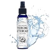 Body Candy Piercing Aftercare Spray - Saline Cleaning Solution for Nose Belly Ear Piercing - Piercing Bump Removal Keloid Treatment - Natural Sea Salt Cleaner - Made in USA