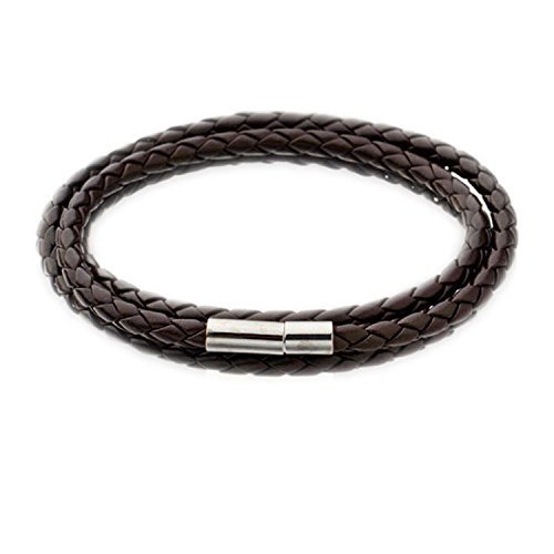 dc jewels Multi-Layer Leather Bracelet for Men and Women (Brown) (B076PHK2K6) Amazon Price History, Amazon Price Tracker