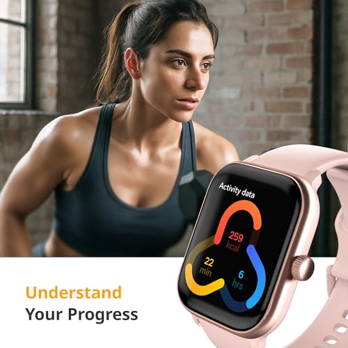 Image of Spade & Co Health Smartwatch 4 - Smartwatch for Men & Women, Heart Rate, Sleep & SpO2 Monitor, Pedometer, Fitness Tracker, Answer /Make Calls IP68 Waterproof iOS & Android Compatible