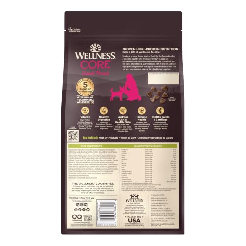 Wellness CORE Healthy Weight Small Breed Adult Dry Dog Food, Grain Free Kibble, Natural, High Protein, Turkey and Chicken Recipe, 4 lb Bag - image 9