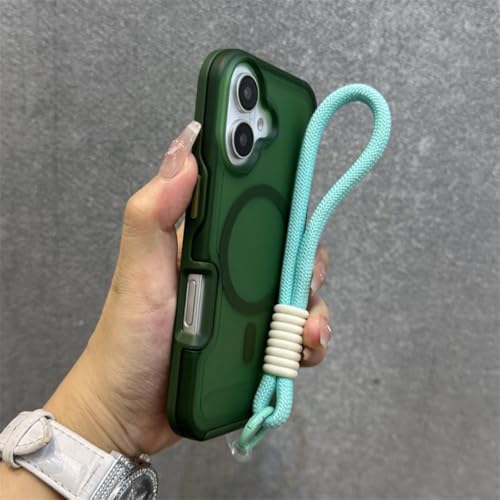 Coque iPhone 16 avec Dragonne SGreenGS pour Garder les Mains Libres en Voyage