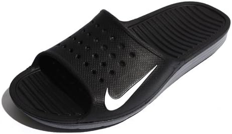 Amazon Nike ナイキ シャワー サンダル ソーラーソフト スライド メンズ レディース ブラック ホワイト 011 27 0cm Nike ナイキ スポーツサンダル