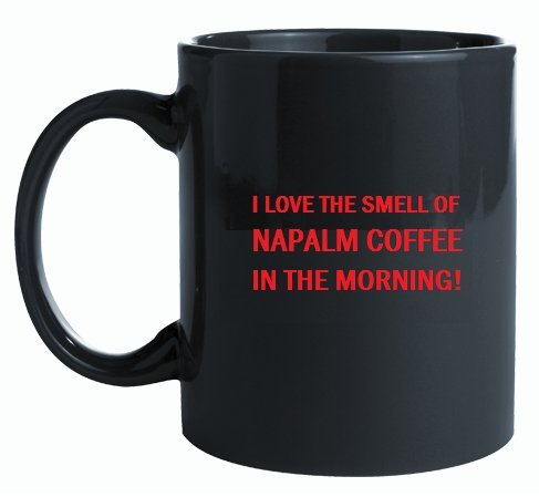 Napalm Coffee Gift Set Extra Dark Roast Premium Arabica Whole Bean 12 Ounce Bag & One Ceramic Coffee Mug #TOP2