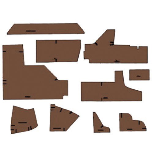 All States Cab Foam Cab Kit Without Headliner - Brindle Brown fits John Deere 4050 4250 4450 4650 4850