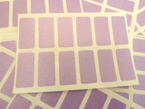 200 Labels, 25x12mm Rectangle, Purple, Colour Code Stickers, Self-Adhesive Sticky Coloured Labels
