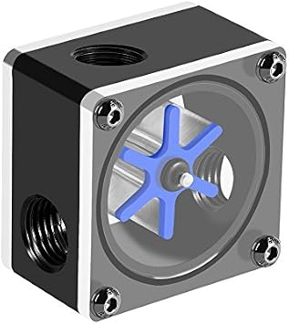 G1/4 Thread 6 Impeller Meter 3 Ways Meter Indicator for PC Water Cooling System