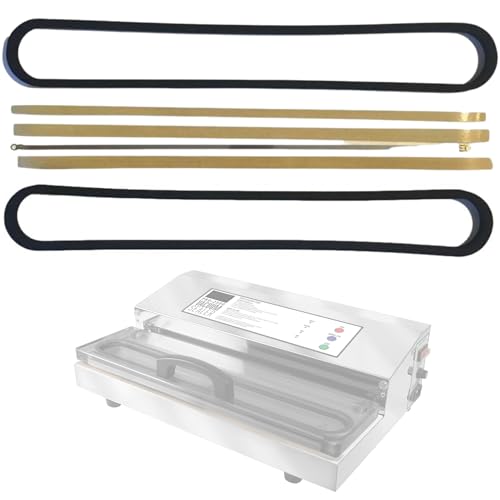 Sealer Supply Maintenance Parts Kit Compatible with Weston PRO-2100, PRO-2300, PRO-3500 Models - Includes 2 Chamber Seals, 3 PTFE Seal Bar Tapes & 1 Heat Wire - Weston Pro Vacuum Sealer Parts
