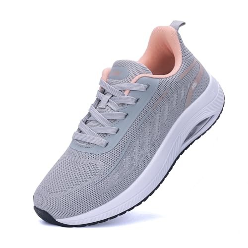 Top 10 Best Sports Shoes for Women: Ultimate Review Guide 6 IIV Womens Walking Shoes with Arch Support Plantar Fasciitis Sneakers Women Orthotic Tennis Shoes for Workout Gray/Pink US 8
