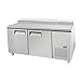 Atosa MPF8202 Refrigerated Reach-in Pizza Prep Table Two-Section