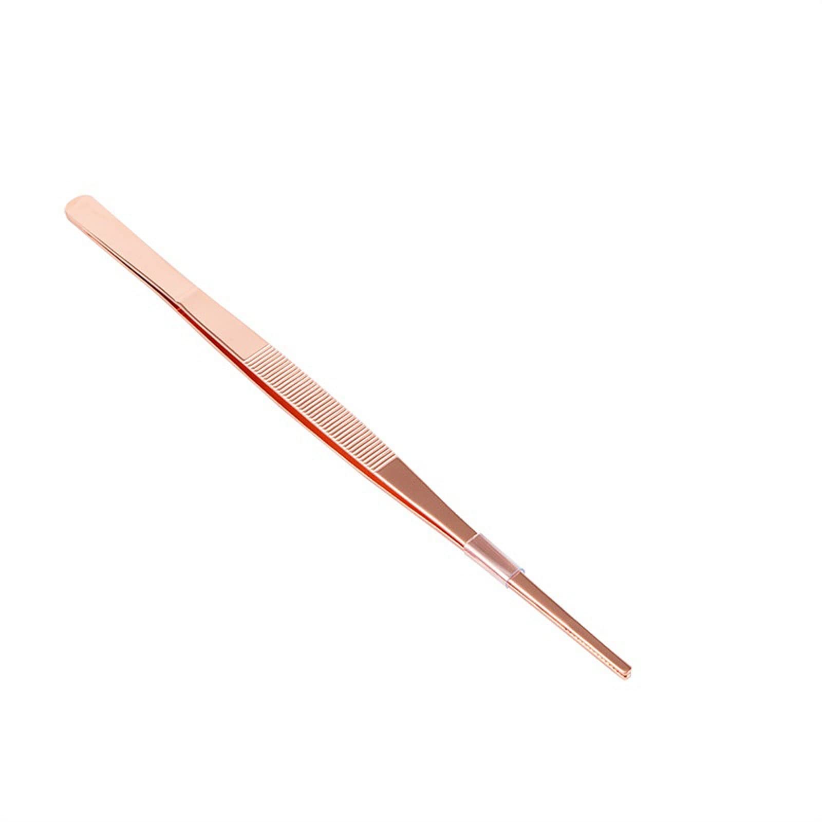 JINGYAN Pince à glaçons Cocktail Clip Bar Bartender Decoration Stainless Steel Tweezers Mint Leaf Ice Tongs Pliers Toothed Kitchen Tools