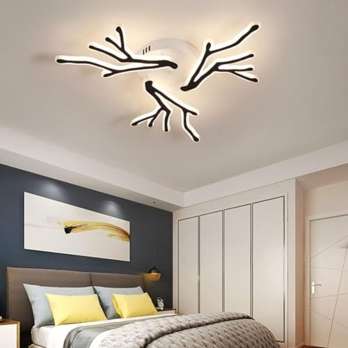 Plafonniers noir haut de gamme avec abat-jour acrylique pour décoration de salon