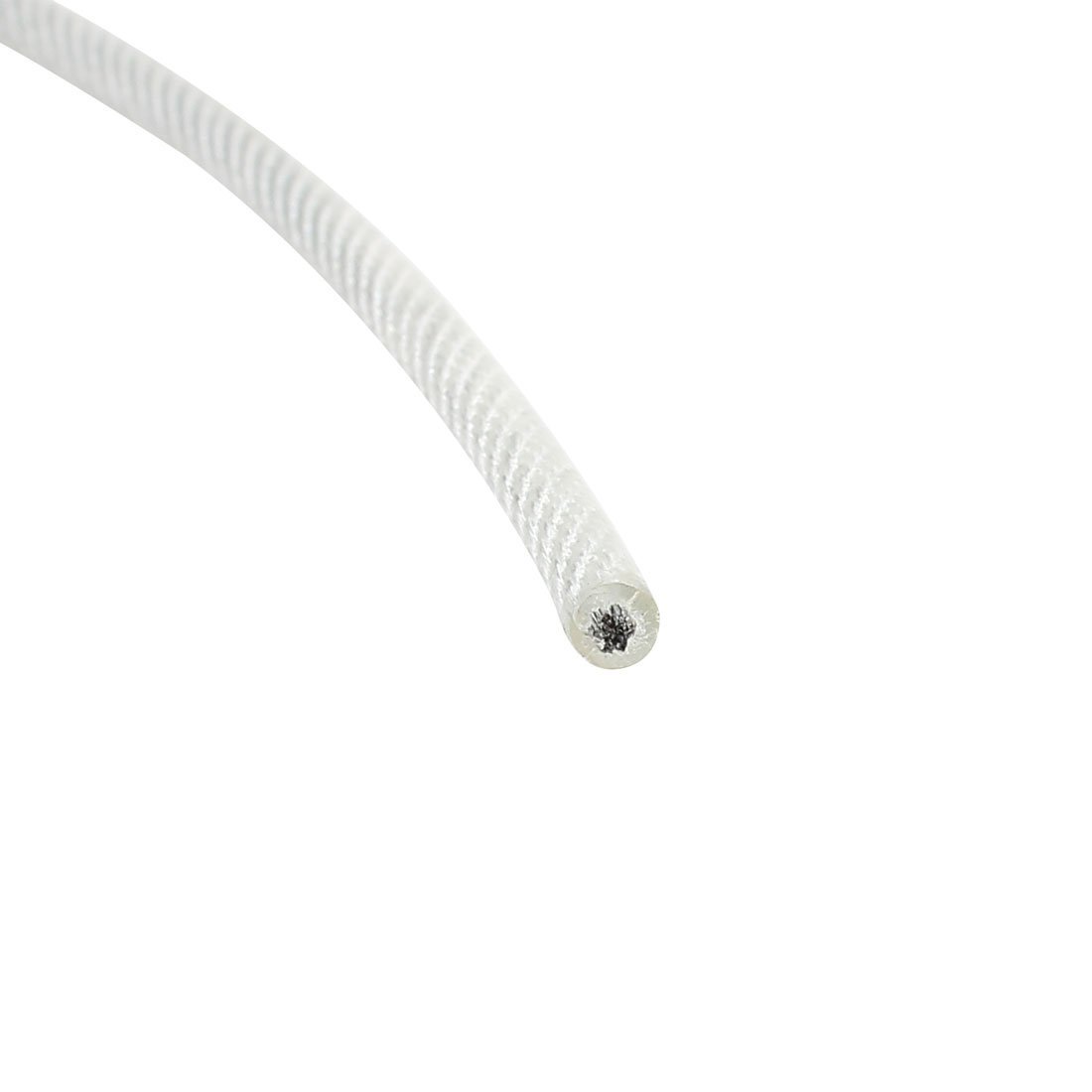 DealMux 4 mm Diameter Vinyl Coated Wire Rope Aircraft Cable (Silver, 20 m Length) 1