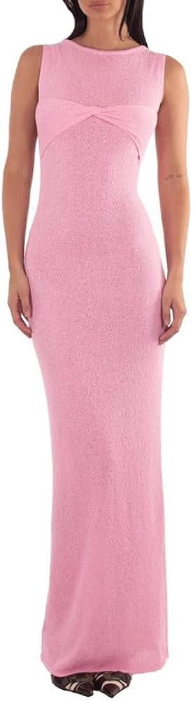 Linjianvhai Women's Mesh Crochet Sexy Mini Dress Long Sleeve Hollow Out Knit  Cut Out See Through Beach Bikini Cover Up, M Pink, Small at Amazon Women's  Clothing store