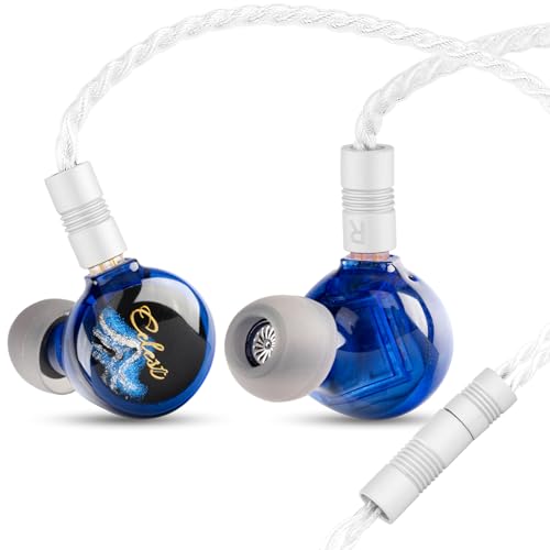 Image of QOA Kinera Celest Pandamon 2.0 in Ear Monitor for Musicians, 3.5mm HiFi Wired Earphone, Enhanced SPD2.0 BA Driver IEM Earphone with Resin Housing, Stainless Steel Panel, 2-Pin Detachable Cable(Blue)